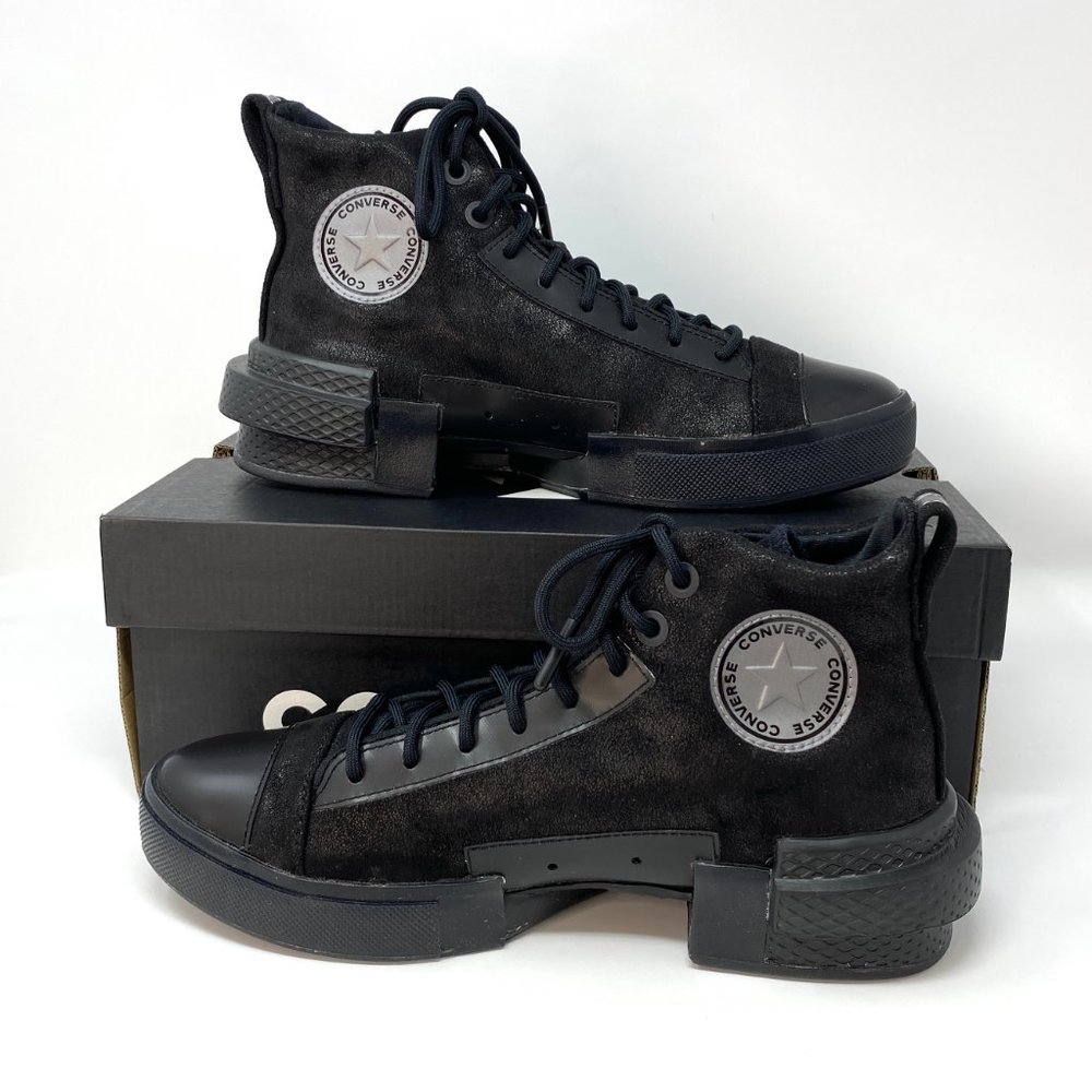 💖MEGA SALE💖Converse 169459C ALL STAR DISRUPT CX High Suede Canvas Black Women - Picture 4 of 13